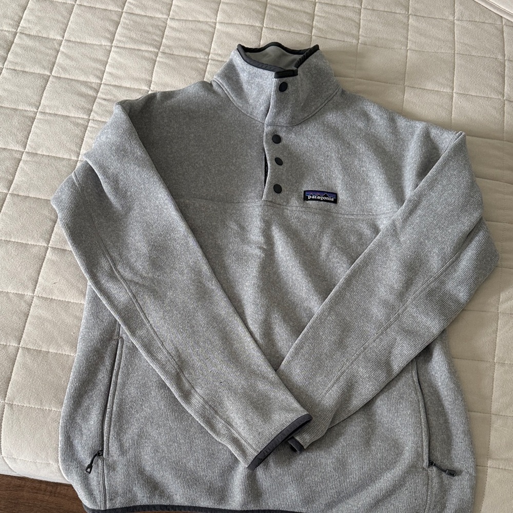 Patagonia Light Gray Fleece Pullover